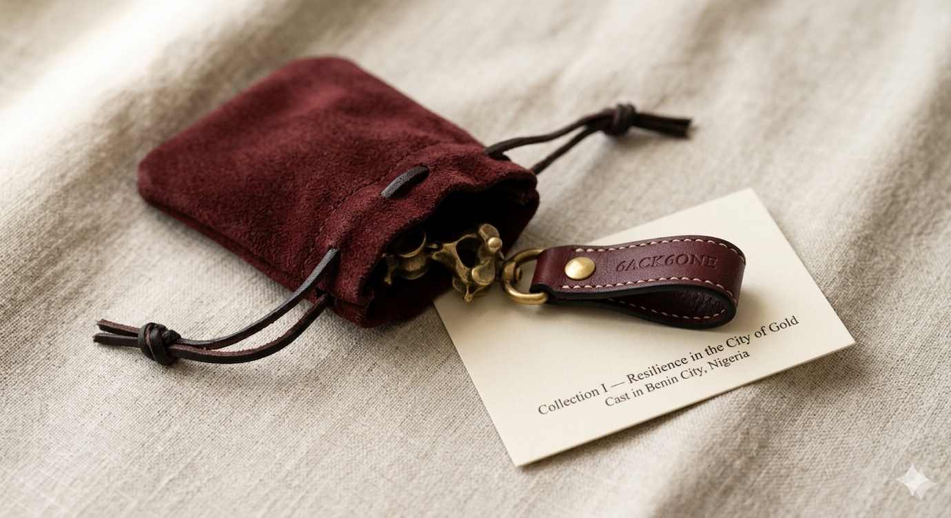 6ack6one keychain worn daily